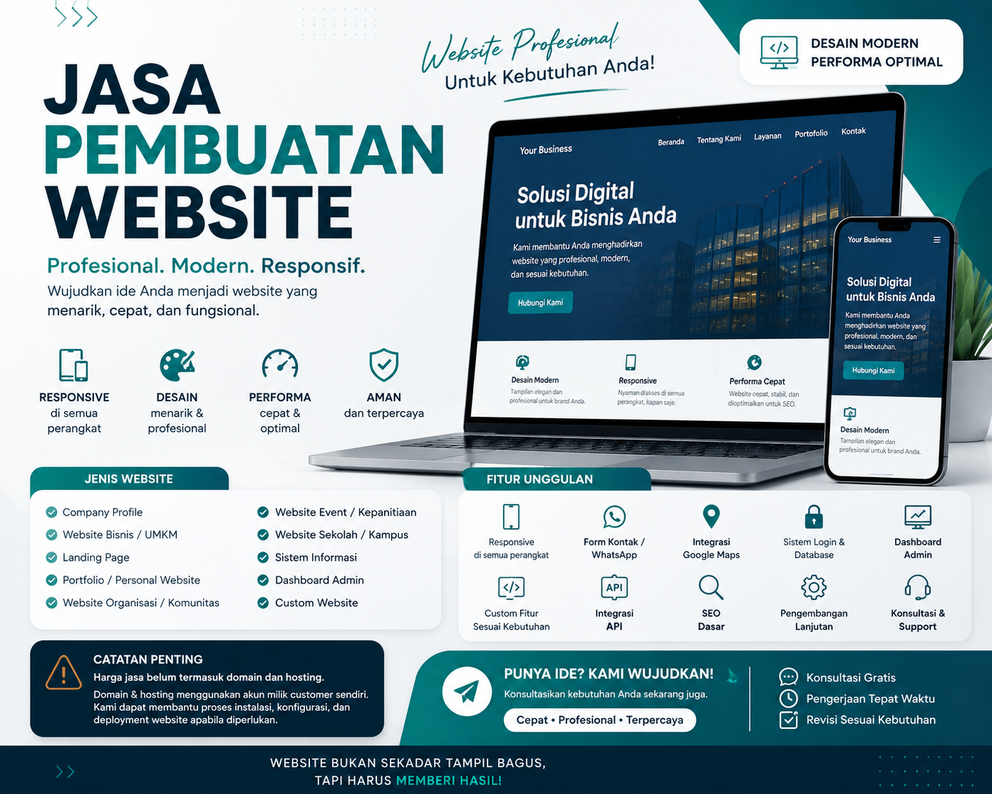 Jasa Pembuatan Website - Foto 1